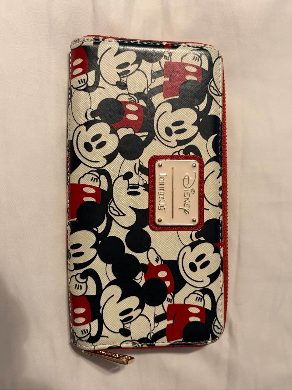 Loungefly Mickey Mouse Red, Black & White Zip Around Wallet